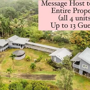 Monstera Bungalow, Spacious, King Bed, Big Kitchen , Keaau United States
